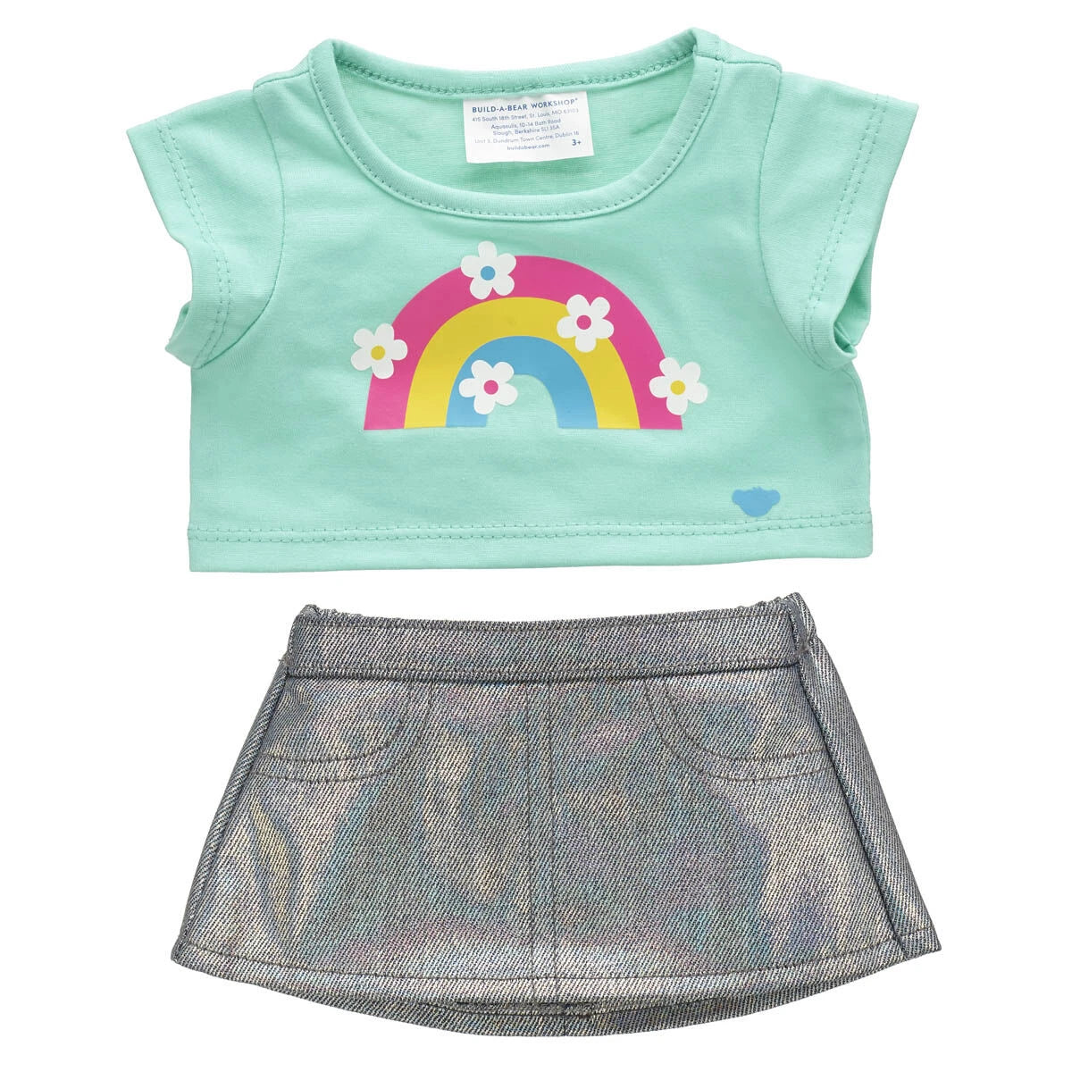 Kabu™ Rainbow Tee &amp; Skirt Set for Plush Toys | Build-A-Bear® - US 3790