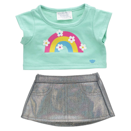 Kabu™ Rainbow Tee &amp; Skirt Set for Plush Toys | Build-A-Bear® - US 6207