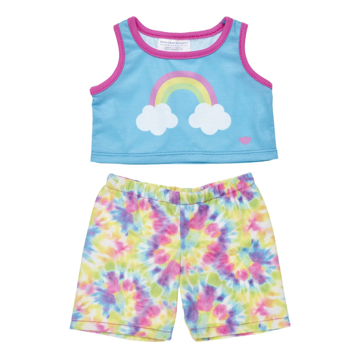 Pink Cuddles Teddy Bear Rainbow PJs Gift | Build-A-Bear - US 1661