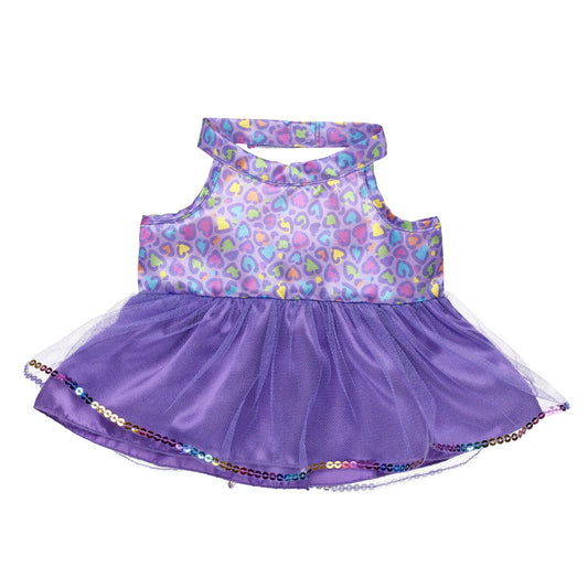 Rainbow Leopard Print Dress | Build-A-Bear - US 4691