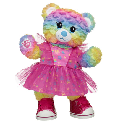 Rainbow Party Teddy Bear Star Dress Gift Set | Build-A-Bear® - US 4792