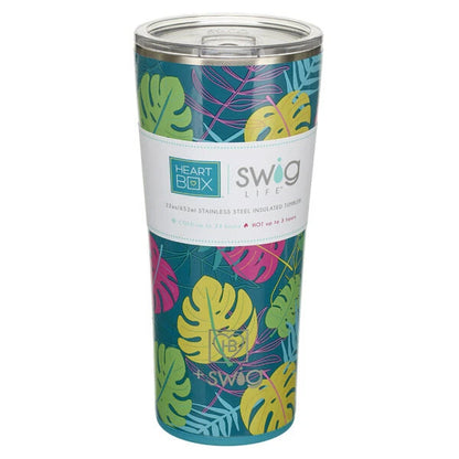 22 oz. Swig Life Palm Leaf Insulated Tumbler | Build-A-Bear® - US 8777