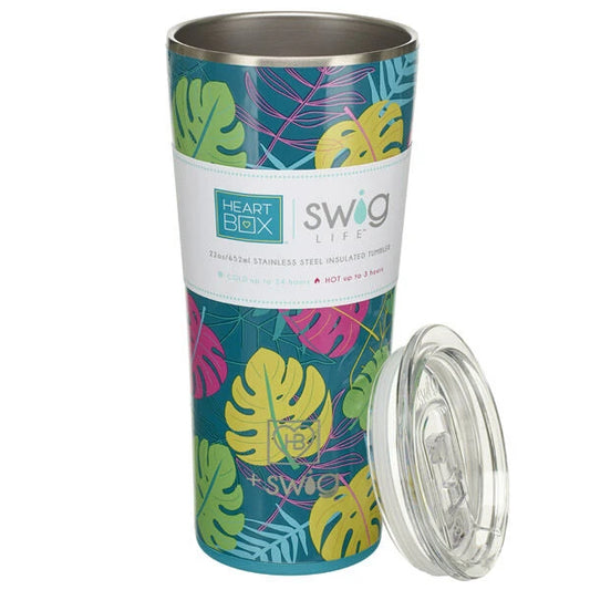 22 oz. Swig Life Palm Leaf Insulated Tumbler | Build-A-Bear® - US 8777