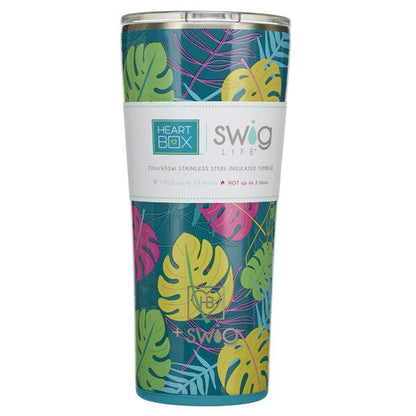 22 oz. Swig Life Palm Leaf Insulated Tumbler | Build-A-Bear® - US 8777