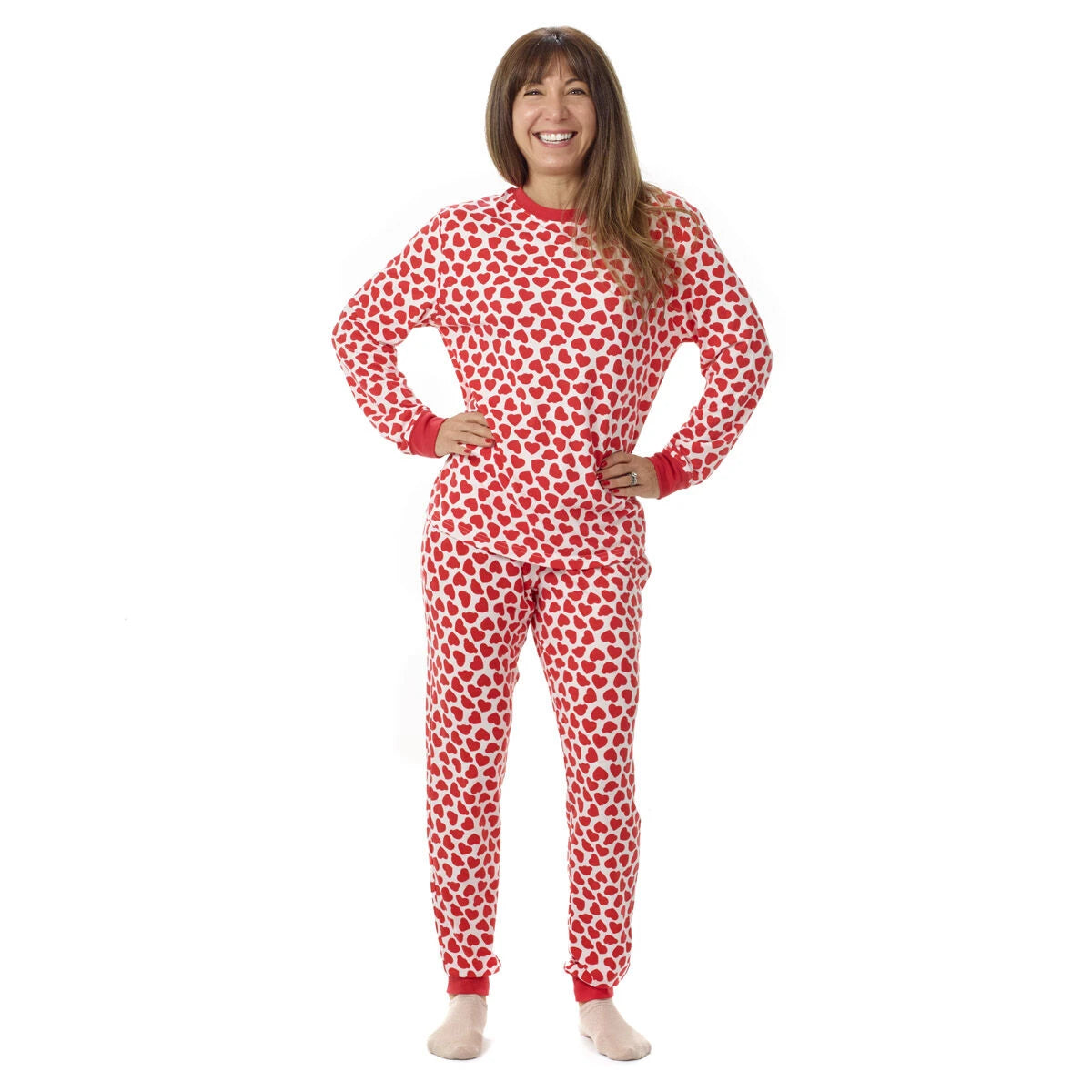 Build-A-Bear Pajama Shop™ Red Hearts PJ Top - Adult - US 5563