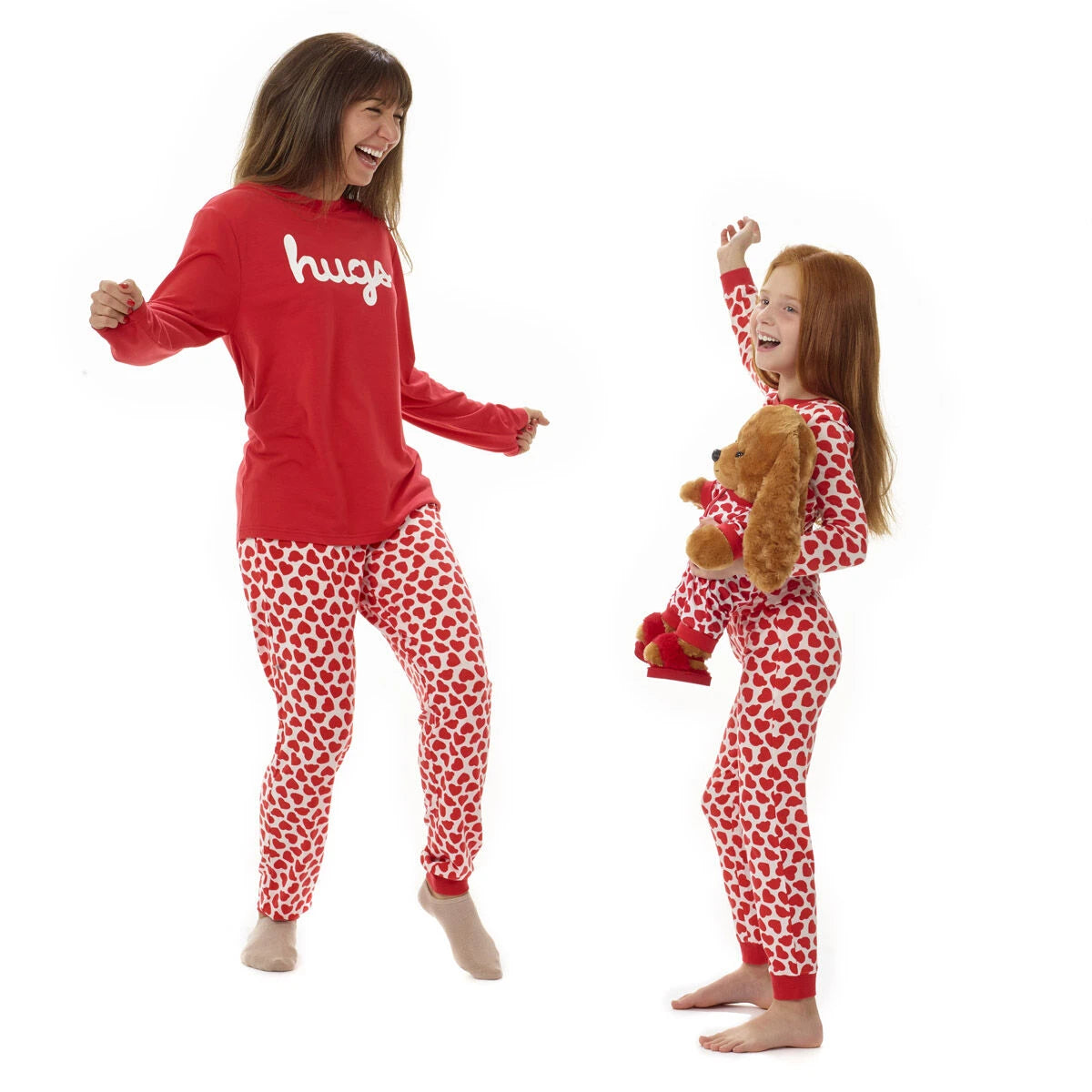 Build-A-Bear Pajama Shop™ Red Hearts PJ Pants - Adult - US 8396