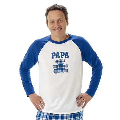 Build-A-Bear Pajama Shop™ Papa Bear Raglan Top - Adult - US 6829