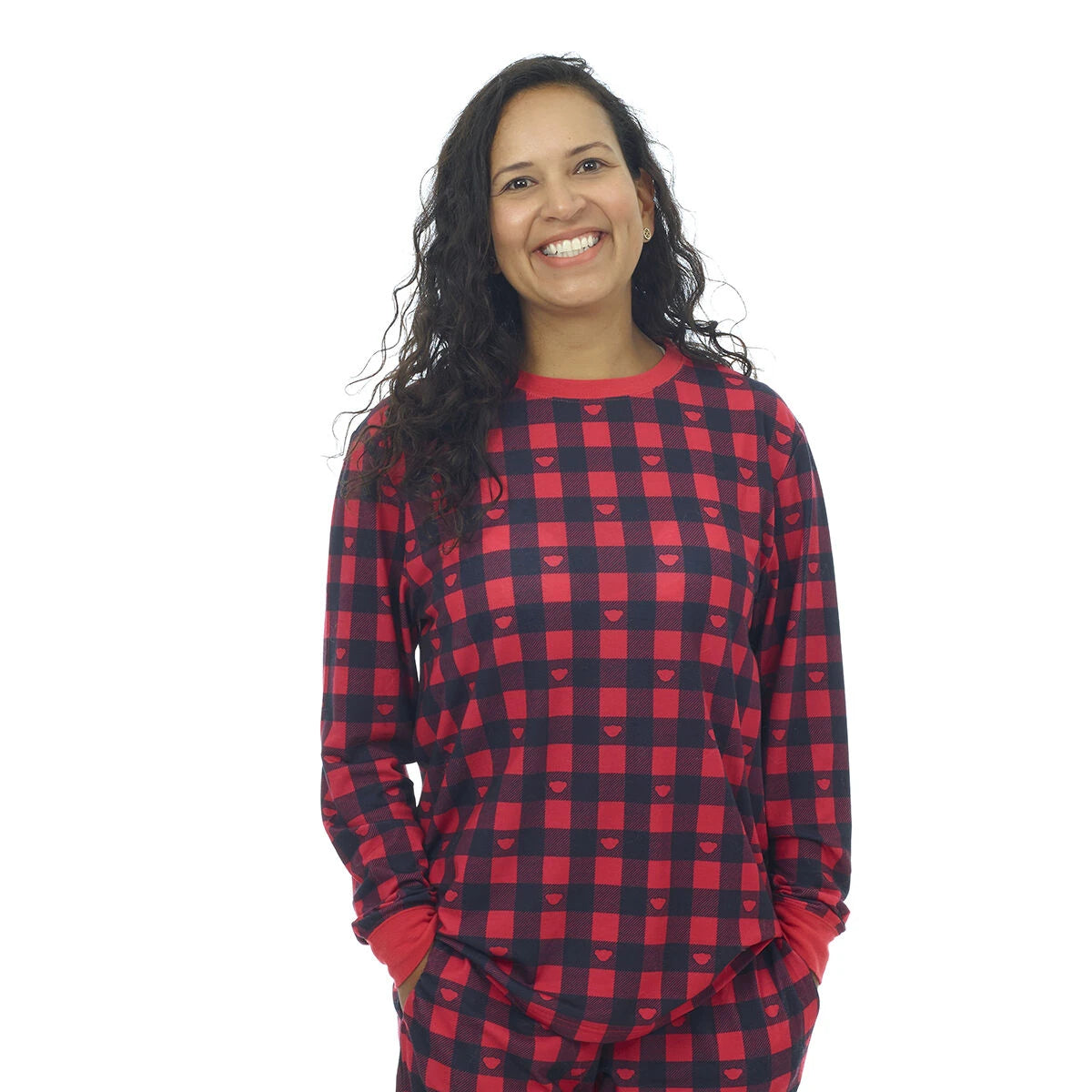 Build-A-Bear Pajama Shop™ Buffalo Check Top - Adult - US 3407