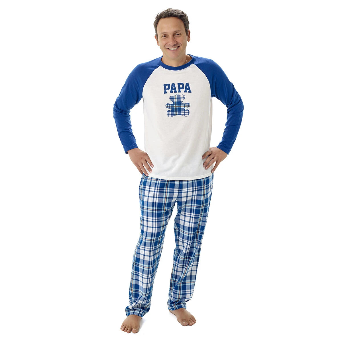 Build-A-Bear Pajama Shop™ Blue Plaid Pants - Adult - US 2638