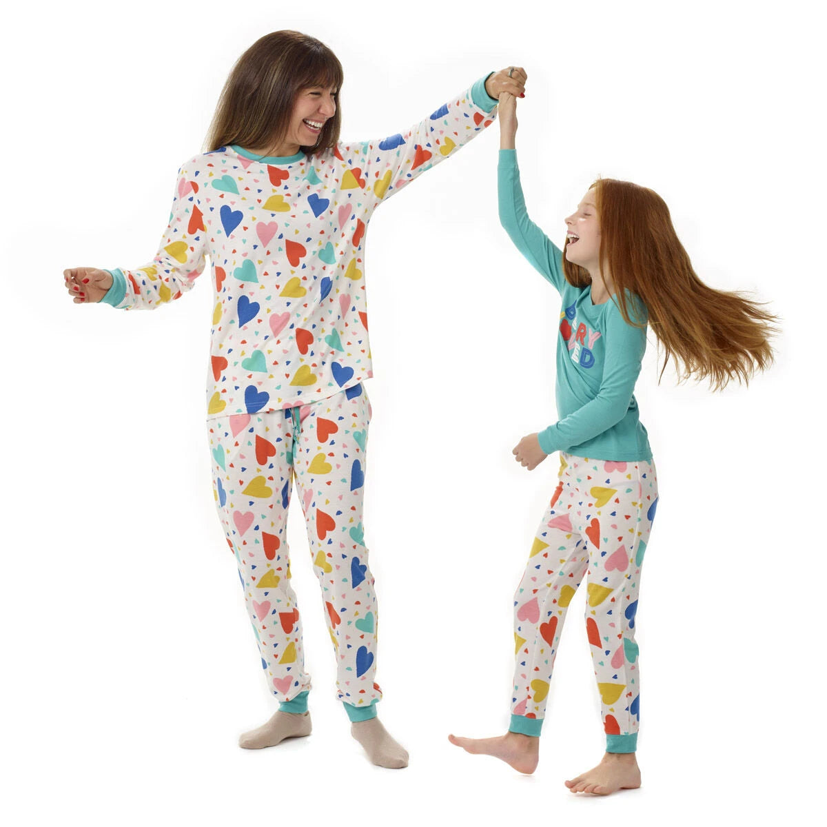 Build-A-Bear Pajama Shop™ Colorful Hearts PJ Pants - Adult - US 1747