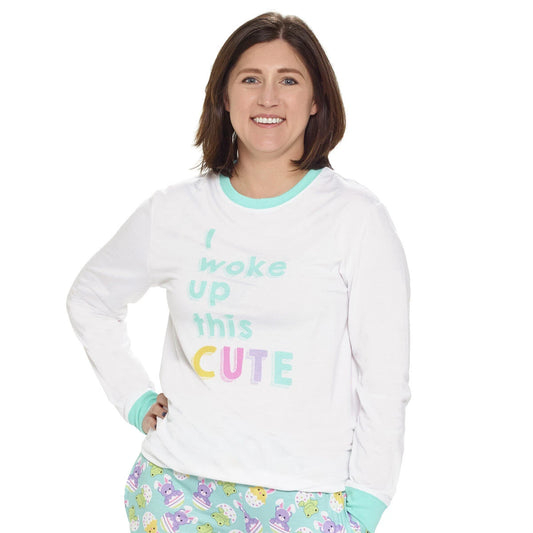 Build-A-Bear Pajama Shop™ "I Woke Up This Cute" PJ Top - Adult - US 5306