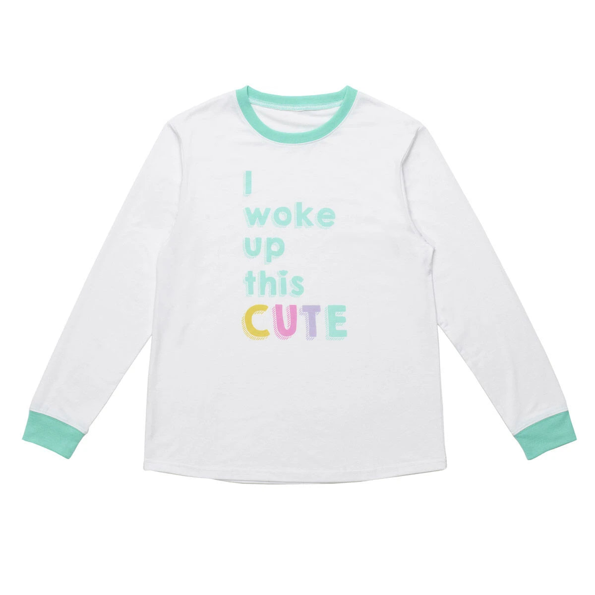 Build-A-Bear Pajama Shop™ "I Woke Up This Cute" PJ Top - Adult - US 4253