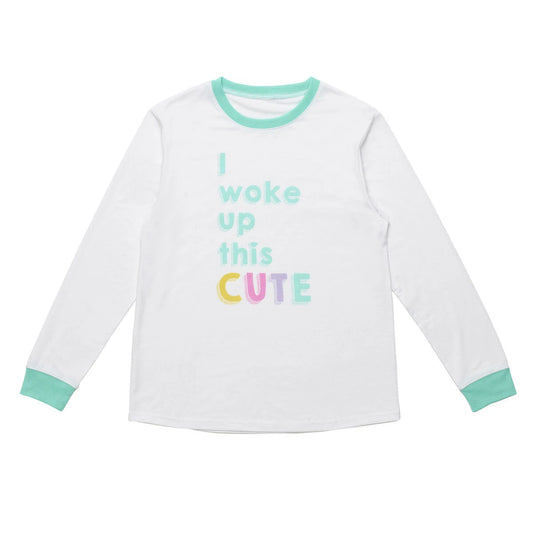 Build-A-Bear Pajama Shop™ "I Woke Up This Cute" PJ Top - Adult - US 4253