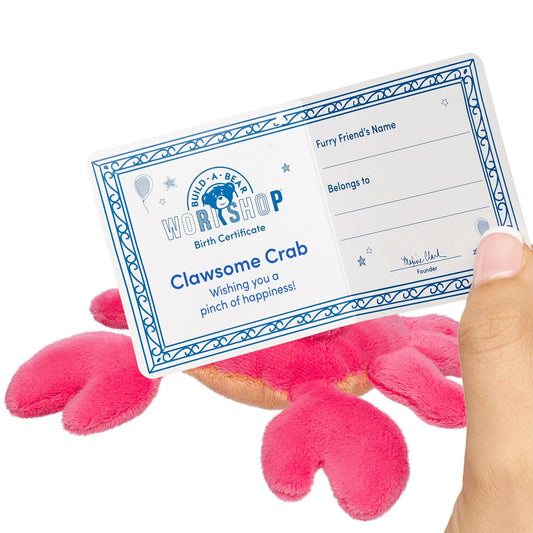 Build-A-Bear Mini Beans Clawsome Crab Stuffed Animal | BAB - US 2187