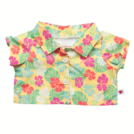 Tropical Flower Print Shirt | Build-A-Bear - US 7490