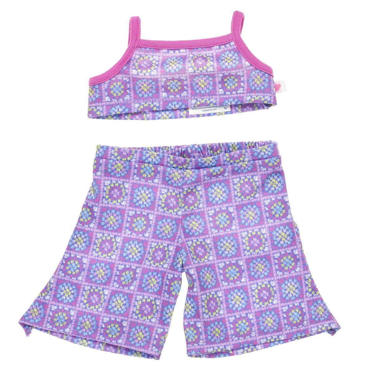 Plush Purple Crochet Jumpsuit Set for Stuffed Animals | Build-A-Bear® - US 9208