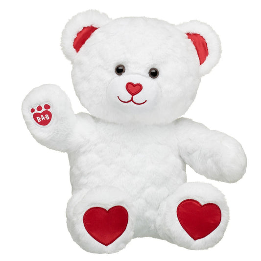 Online Exclusive Embossed Hearts Teddy Bear | Build-A-Bear® - US 6394