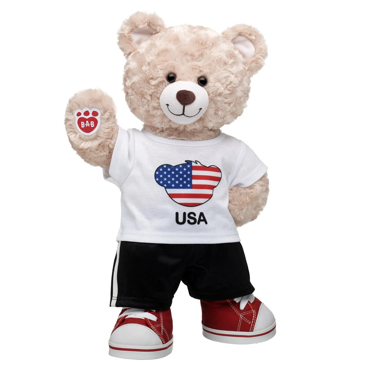Happy Hugs Teddy Bear USA T-Shirt Gift Set | Build-A-Bear - US 4842