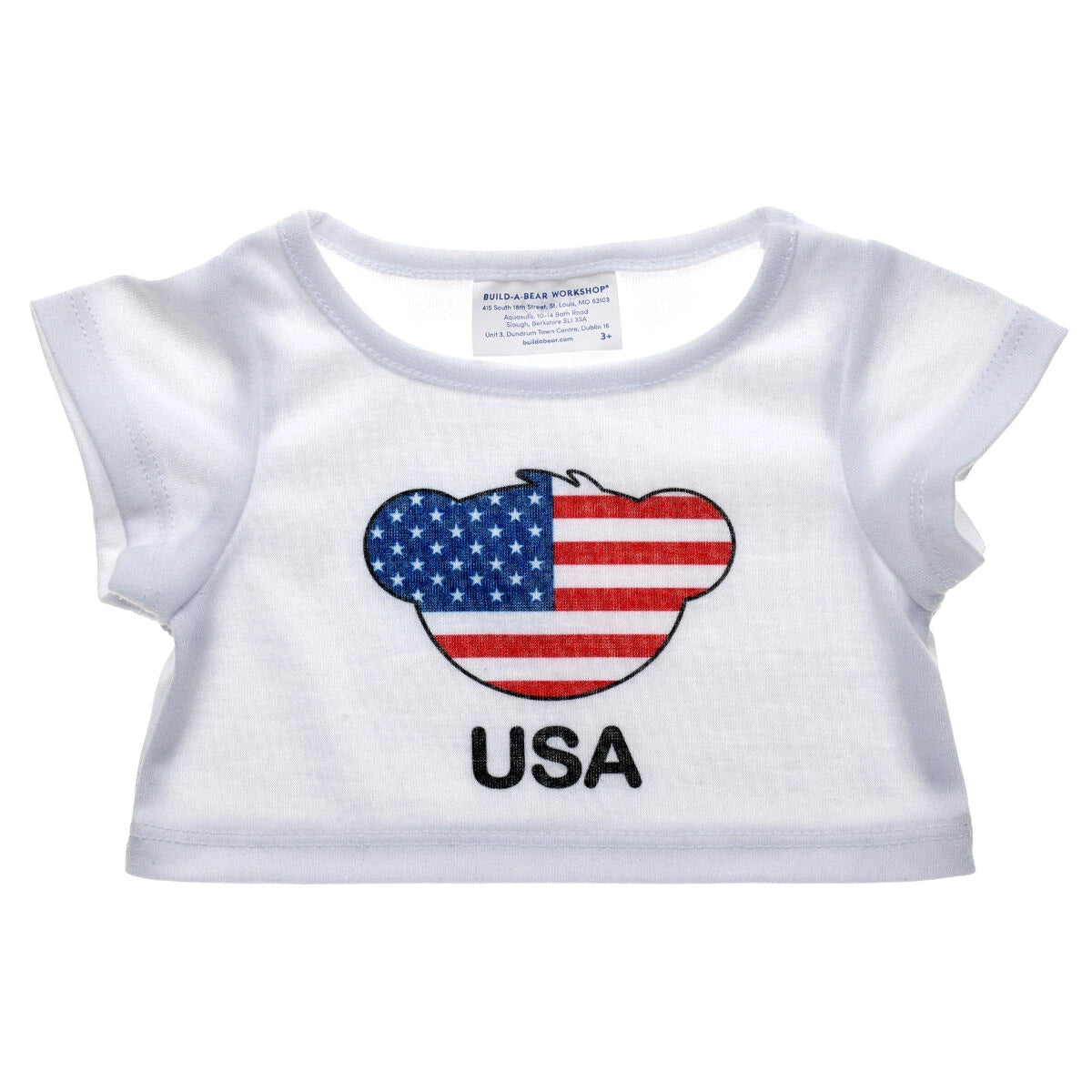 Happy Hugs Teddy Bear USA T-Shirt Gift Set | Build-A-Bear - US 4842