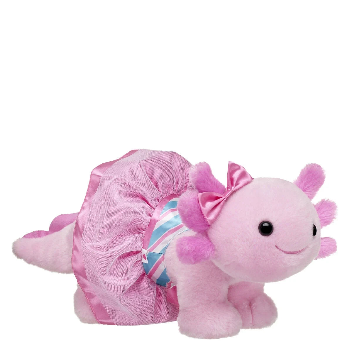 Pink Axolotl Soft Toy with Peppermint Dress | Build-A-Bear - US 1232
