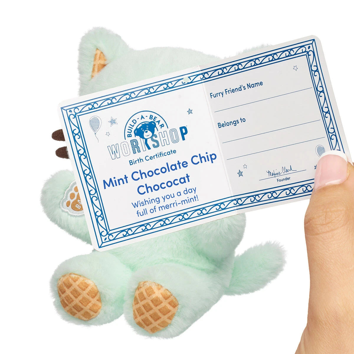 Build-A-Bear Mini Beans Mint Chocolate Chip Chococat | Build-A-Bear - US 6931