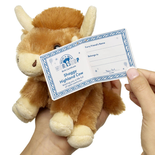 Mini Beans Shaggy Highland Cow Stuffed Animal | Build-A-Bear - US 4047