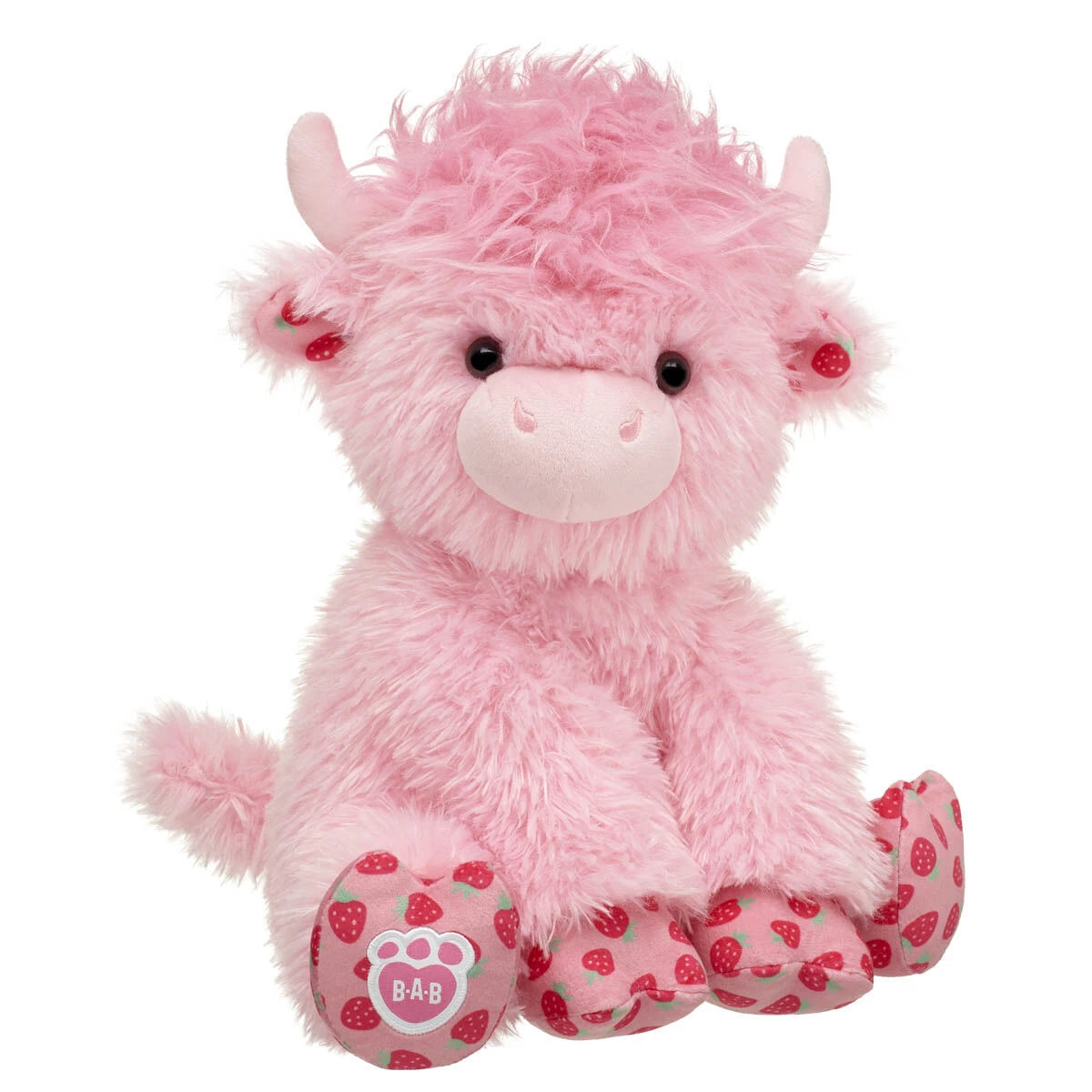 Strawberry Highland Cow Stuffed Animal | Build-A-Bear® - US 7758