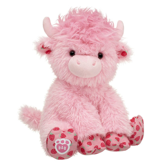 Strawberry Highland Cow Stuffed Animal | Build-A-Bear® - US 8891