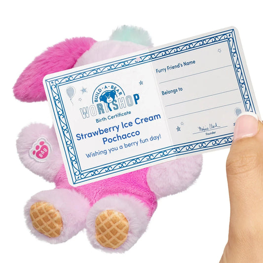 Build-A-Bear Mini Beans Strawberry Ice Ice Cream Pochacco | Build-A-Bear - US 8693