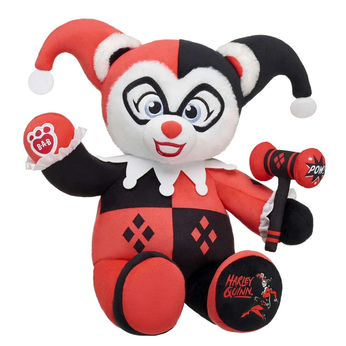 Online Exclusive Classic Harley Quinn™ Teddy Bear | Build-A-Bear® - US 4777