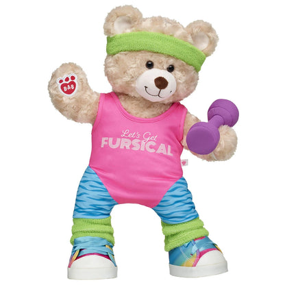 Happy Hugs Teddy Bear '80s Exercise Gift Set | Build-A-Bear® - US 9213