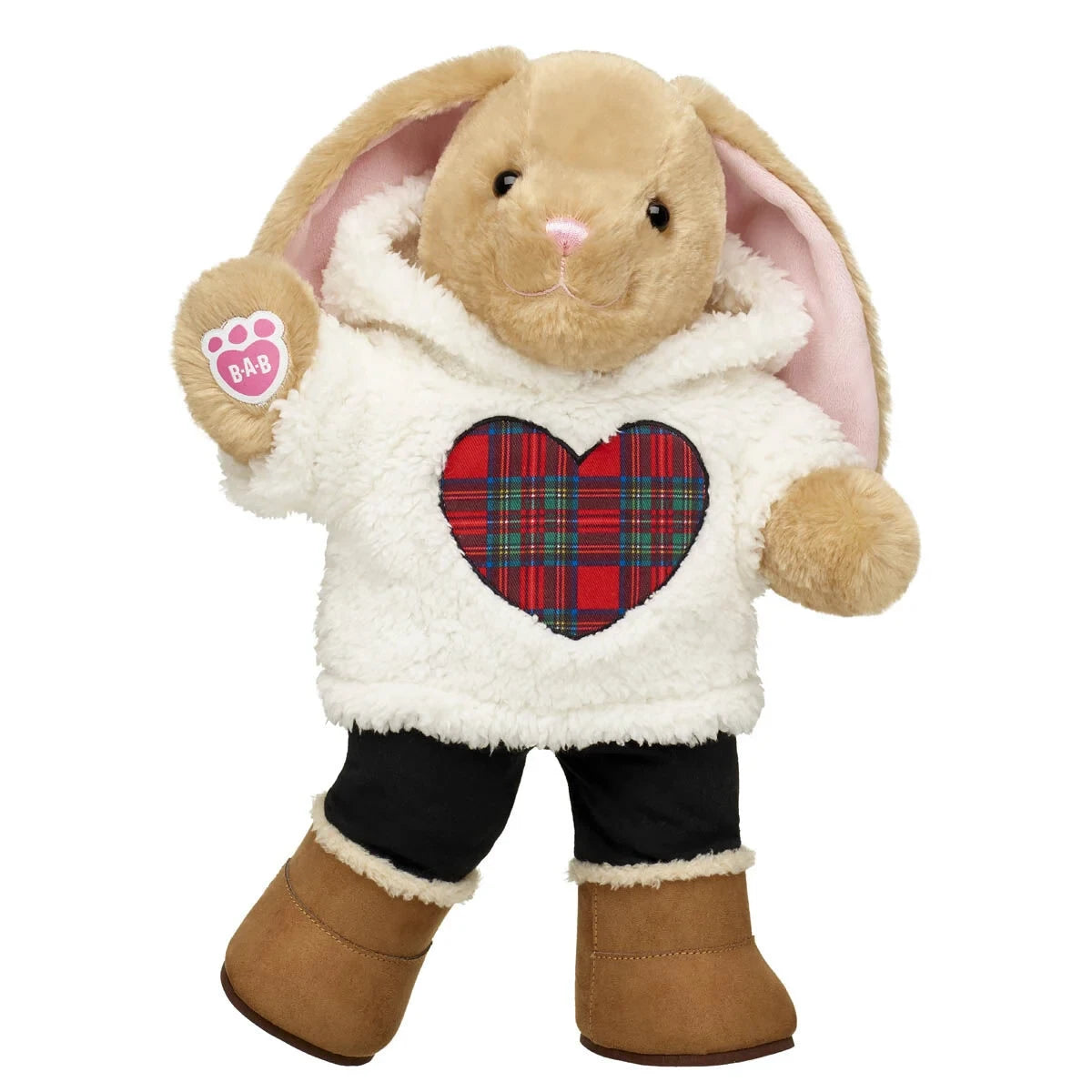 Pawlette™ Bunny Plush Tartan Hoodie Gift Set | Build-A-Bear® - US 8845