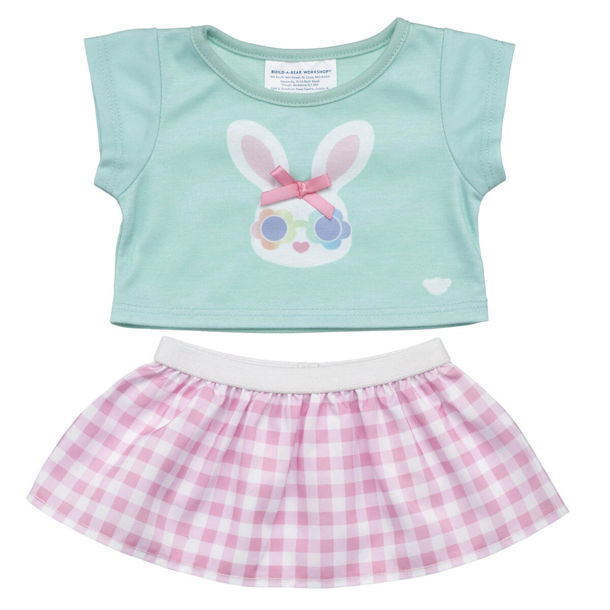 Gingham Bunny Easter Outfit 2 pc. | Build-A-Bear - US 3076