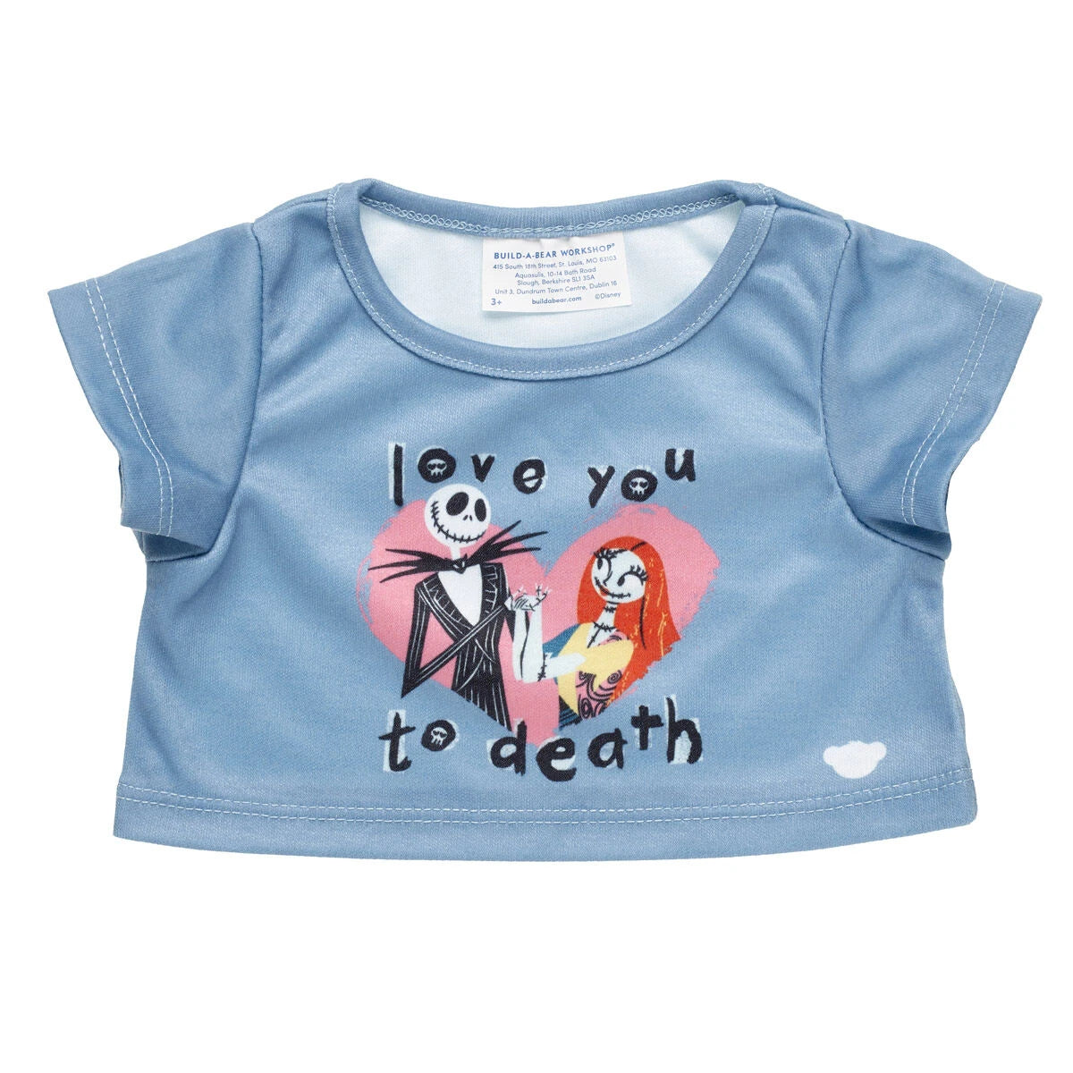 Nightmare Before Christmas Valentine's Tee for Plush Toys | Build-A-Bear® - US 1458