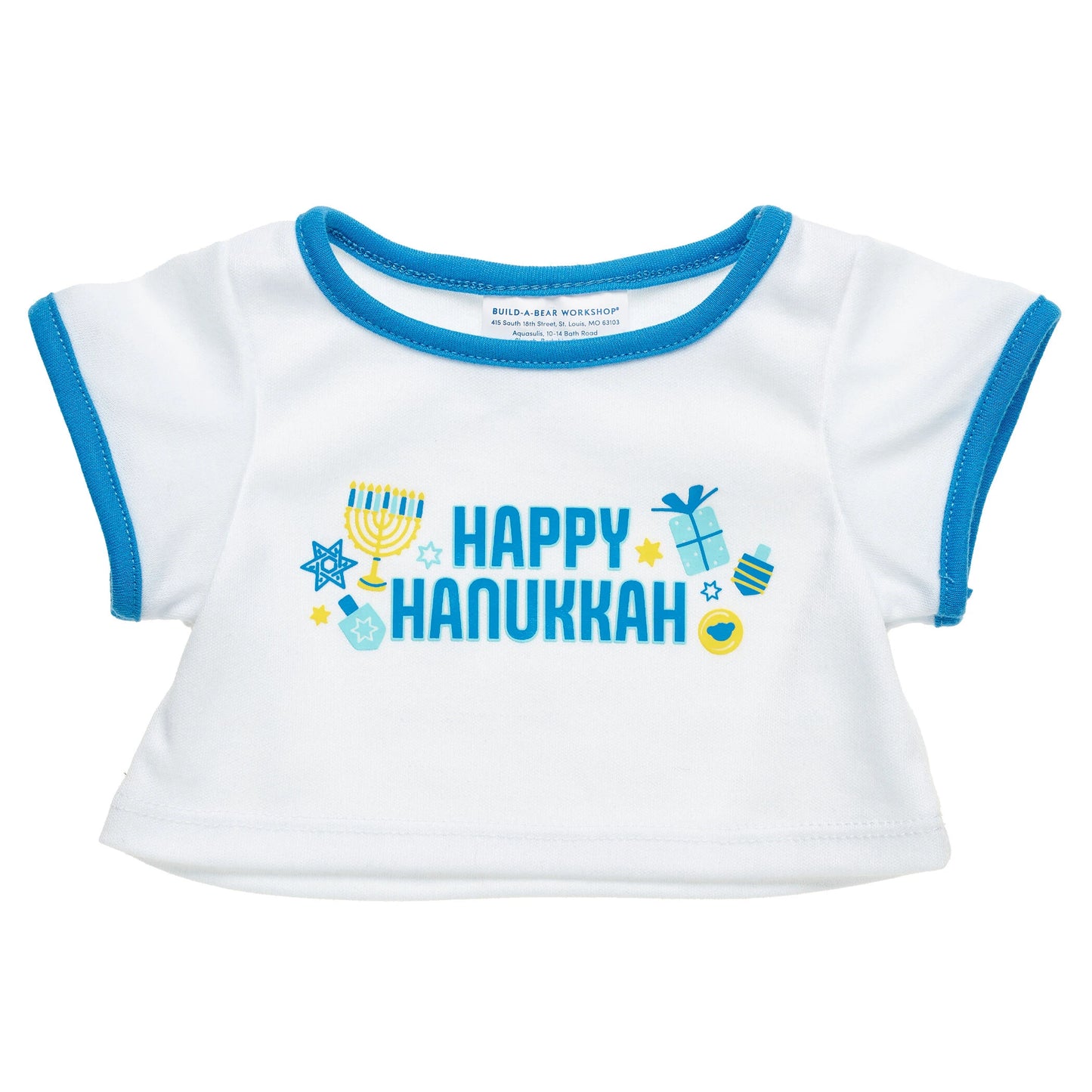Happy Hanukkah T-Shirt for Stuffed Animals | Build-A-Bear® - US 7858
