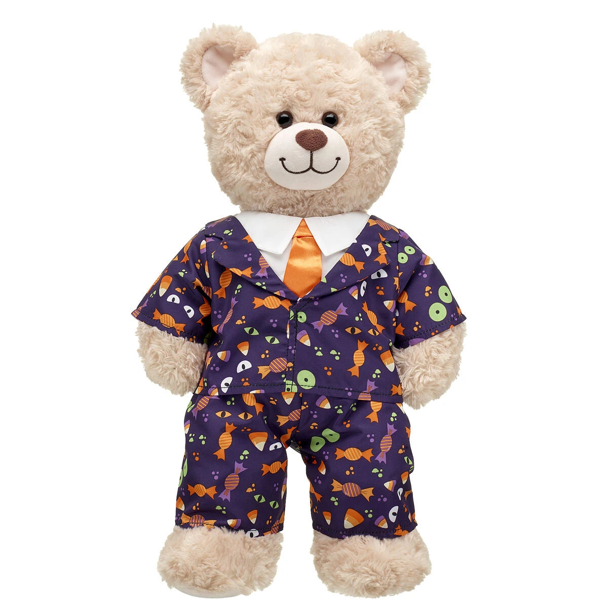 Halloween Suit w/ White Collars &amp; Orange Tie | Build-A-Bear® - US 2188