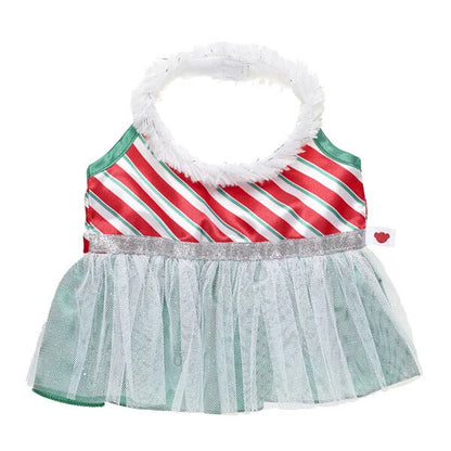 Faux Fur Holiday Dress for Stuffed Animals | Build-A-Bear® - US 6921