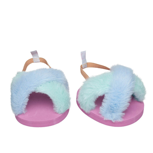 Fuzzy Pastel Slippers | Build-A-Bear - US 9615