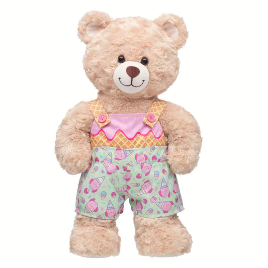 Sanrio Hello Kitty &amp; Friends Strawberry Ice Cream Pochacco Overalls | Build-A-Bear - US 1864