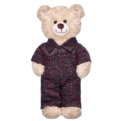 Black Heart Satin Pajamas for Stuffed Animals | Build-A-Bear® - US 7235