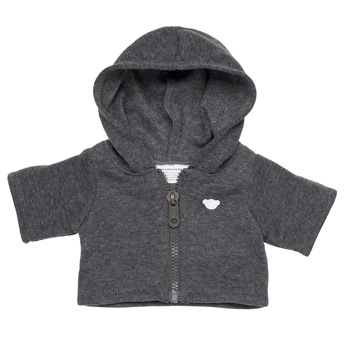 Charcoal Grey Zip Hoodie for Stuffed Animals | Build-A-Bear® - US 9057