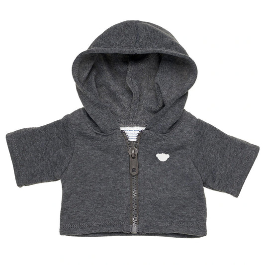 Charcoal Grey Zip Hoodie for Stuffed Animals | Build-A-Bear® - US 9057