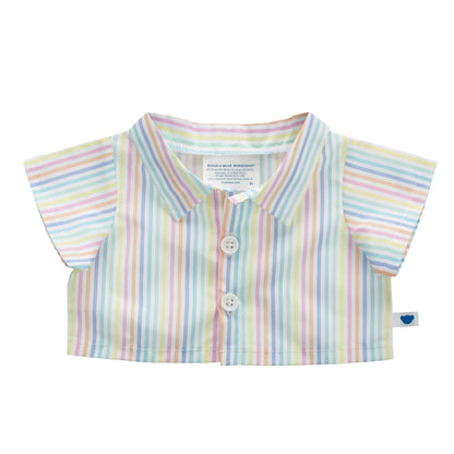Spring Stripes Button Down Shirt for Plush Toys | Build-A-Bear® - US 1967
