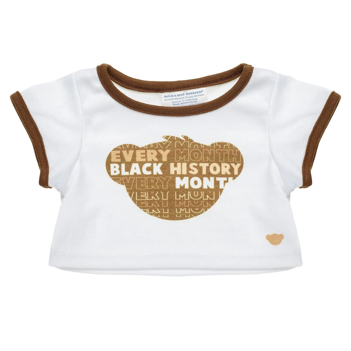 "Black History Every Month" T-Shirt for Stuffed Animals | Build-A-Bear® - US 4139