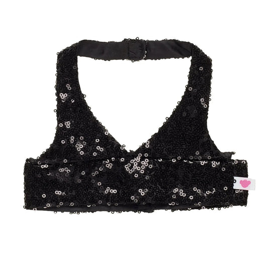 Black Sequin Halter Tank for Plush Toys | Build-A-Bear® - US 1664