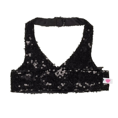 Black Sequin Halter Tank for Plush Toys | Build-A-Bear® - US 3672