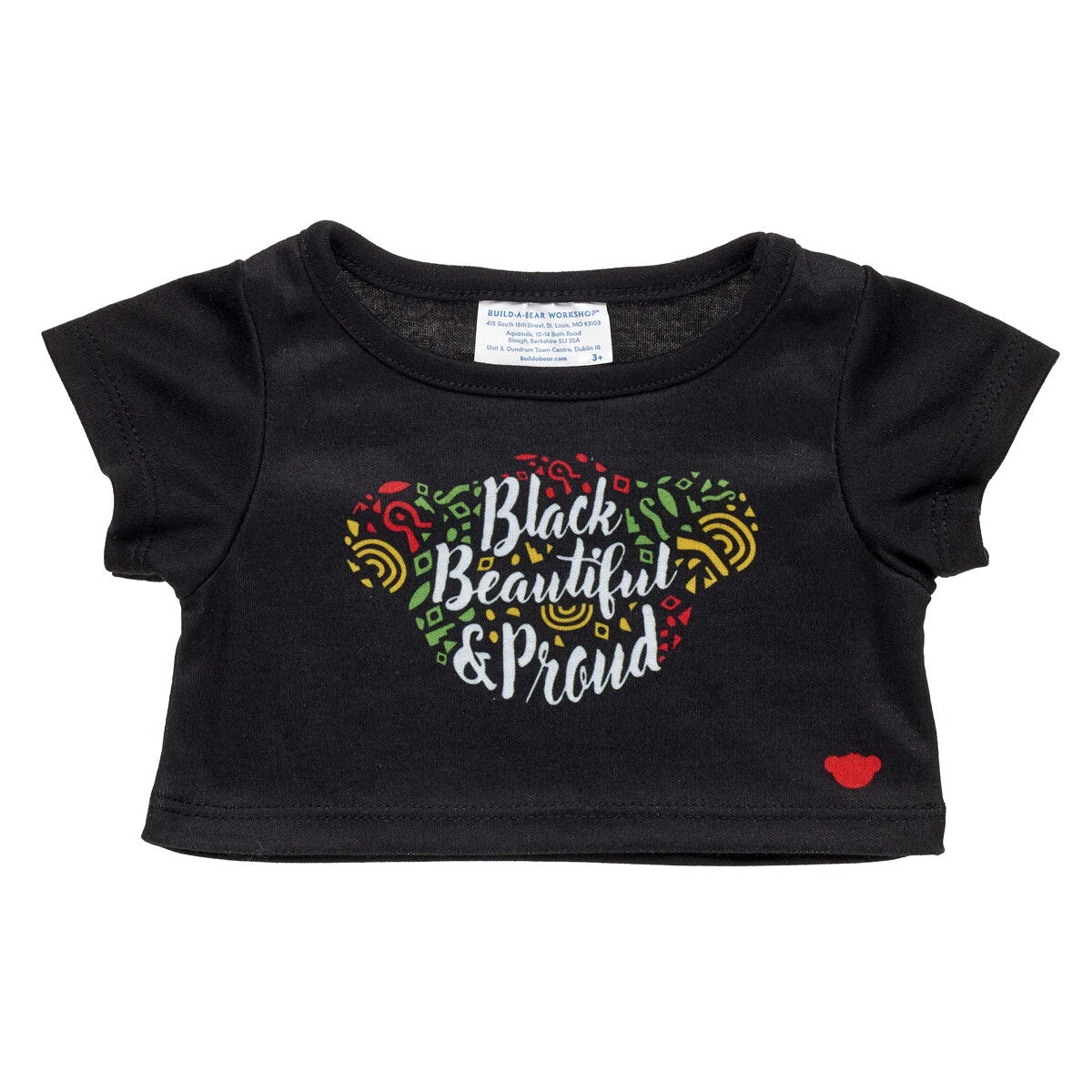"Black, Beautiful &amp; Proud" T-Shirt for Stuffed Animals | Build-A-Bear® - US 7710