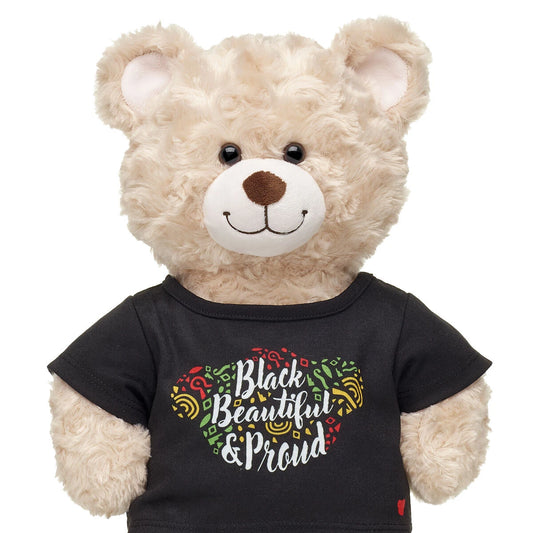 "Black, Beautiful &amp; Proud" T-Shirt for Stuffed Animals | Build-A-Bear® - US 7710