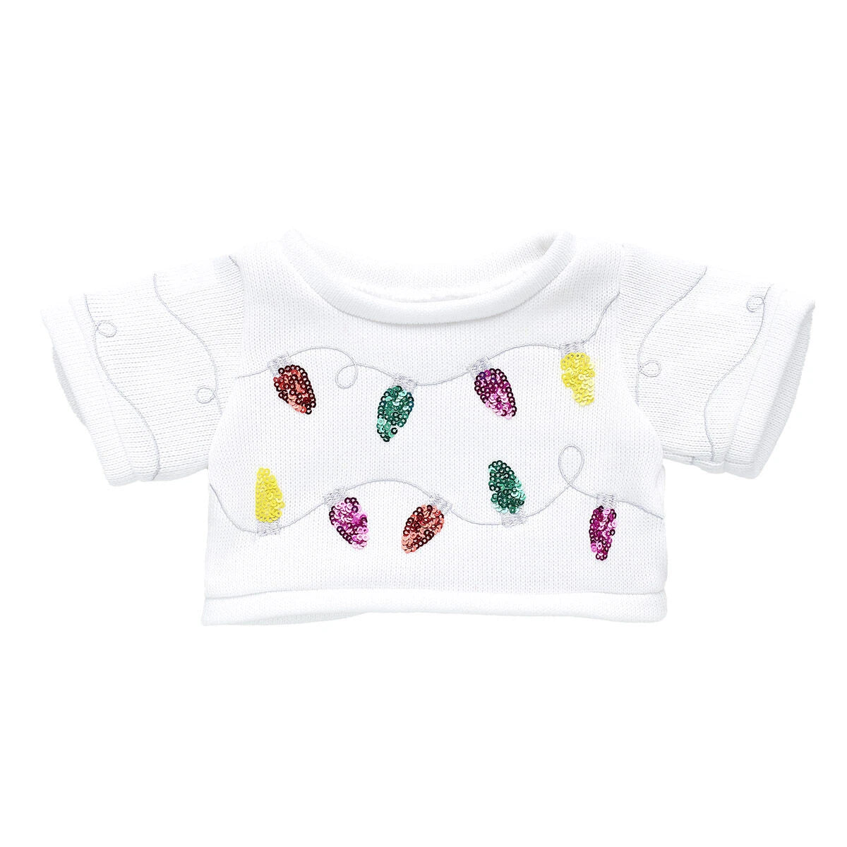 Tipsy Elves Sequin Lights Ugly Christmas Sweater for Stuffed Animals | Build-A-Bear® - US 2408