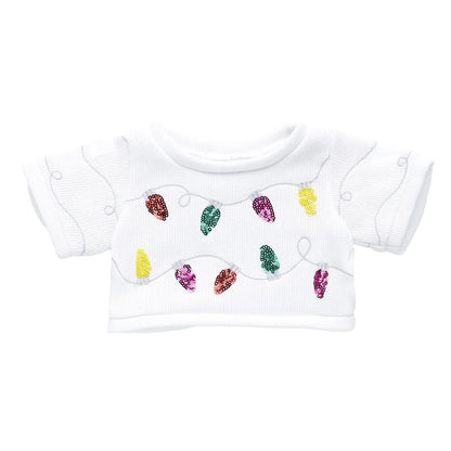 Tipsy Elves Sequin Lights Ugly Christmas Sweater for Stuffed Animals | Build-A-Bear® - US 2408